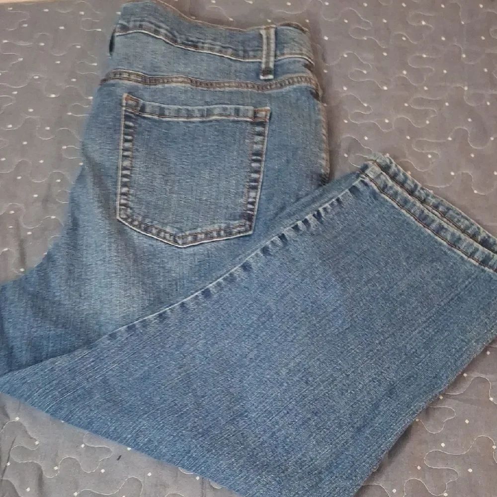 Gloria Vanderbilt Amanda Embroidery Blue Women's Jeans size 12